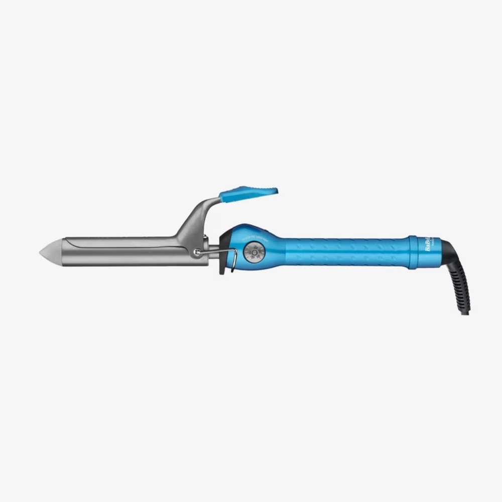 NWOT Blue BaBylissPRO Nano Titanium Spring Curling Iron - Picture 4 of 14